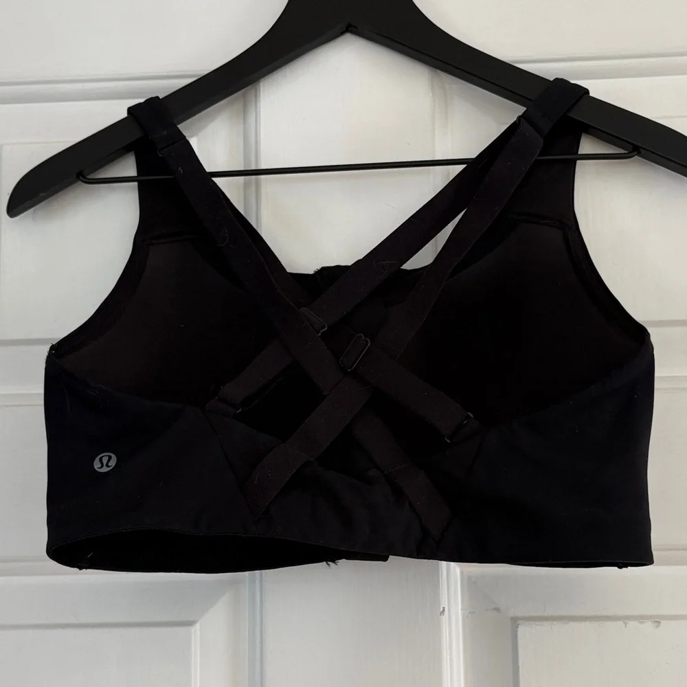 lululemon athletica Black Crisscross Back Sports Bra